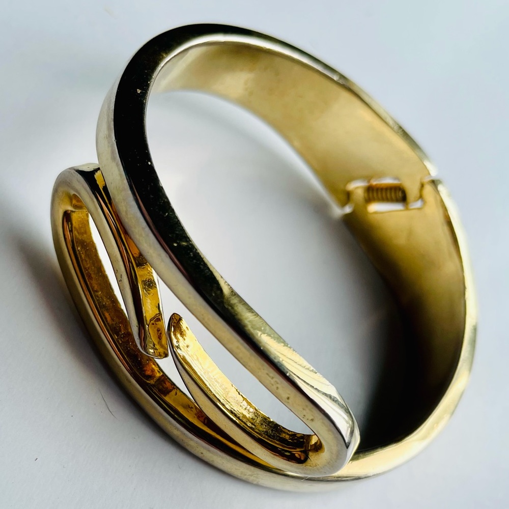 Vintage Gold-Tone Cuff Bracelet